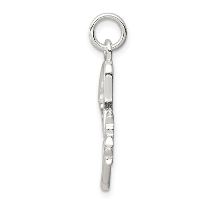 Sterling Silver Cz Angel Pendant