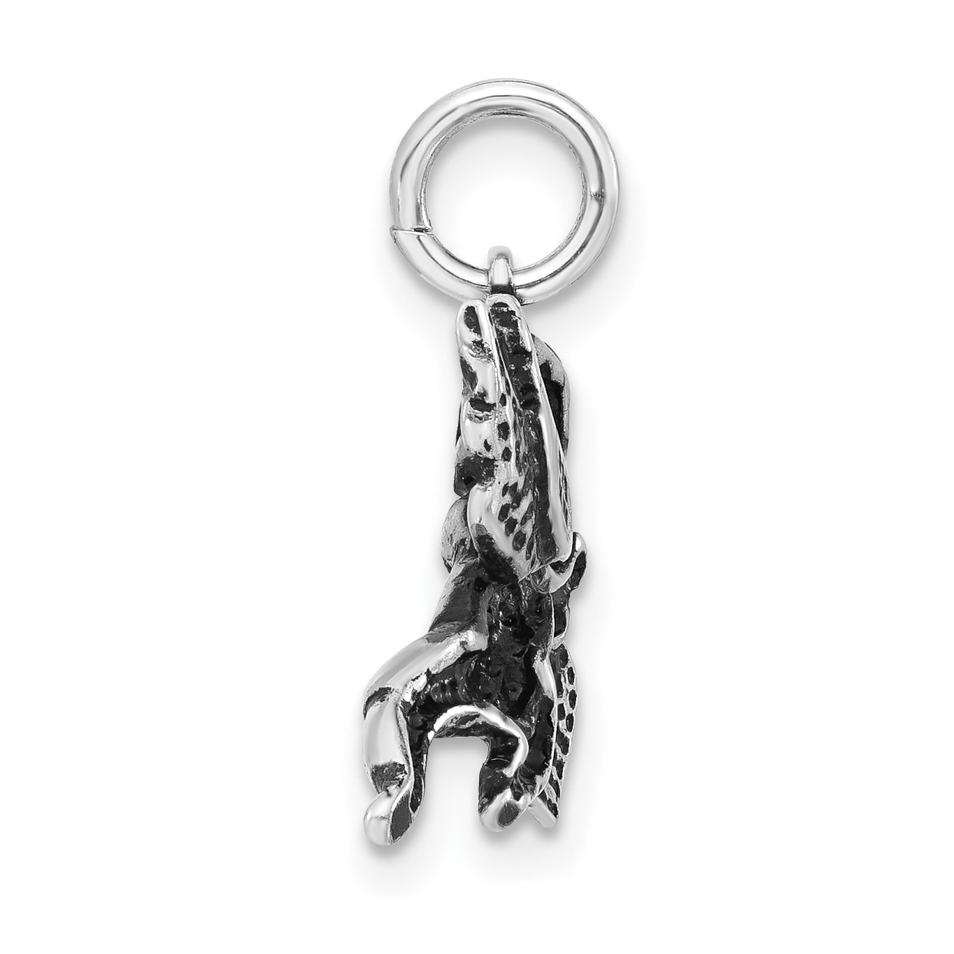 Sterling Silver Polished & Antiqued Cupid Charm