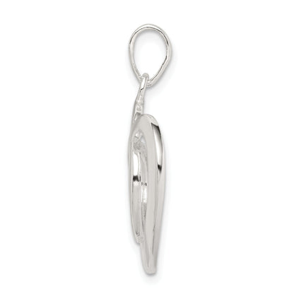 Sterling Silver Polished Heart Pendant