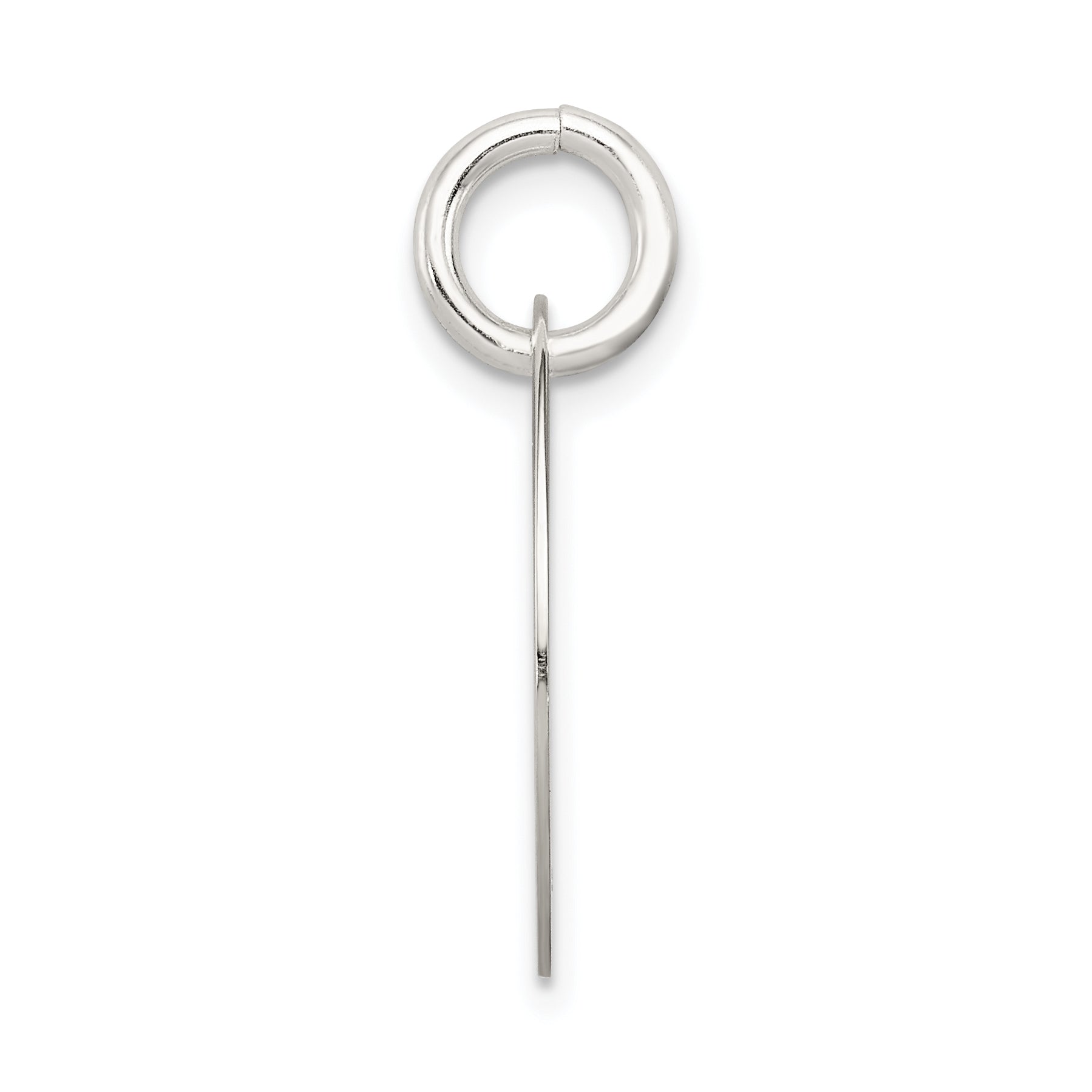 Sterling Silver Polished Enamel Faith Pendant