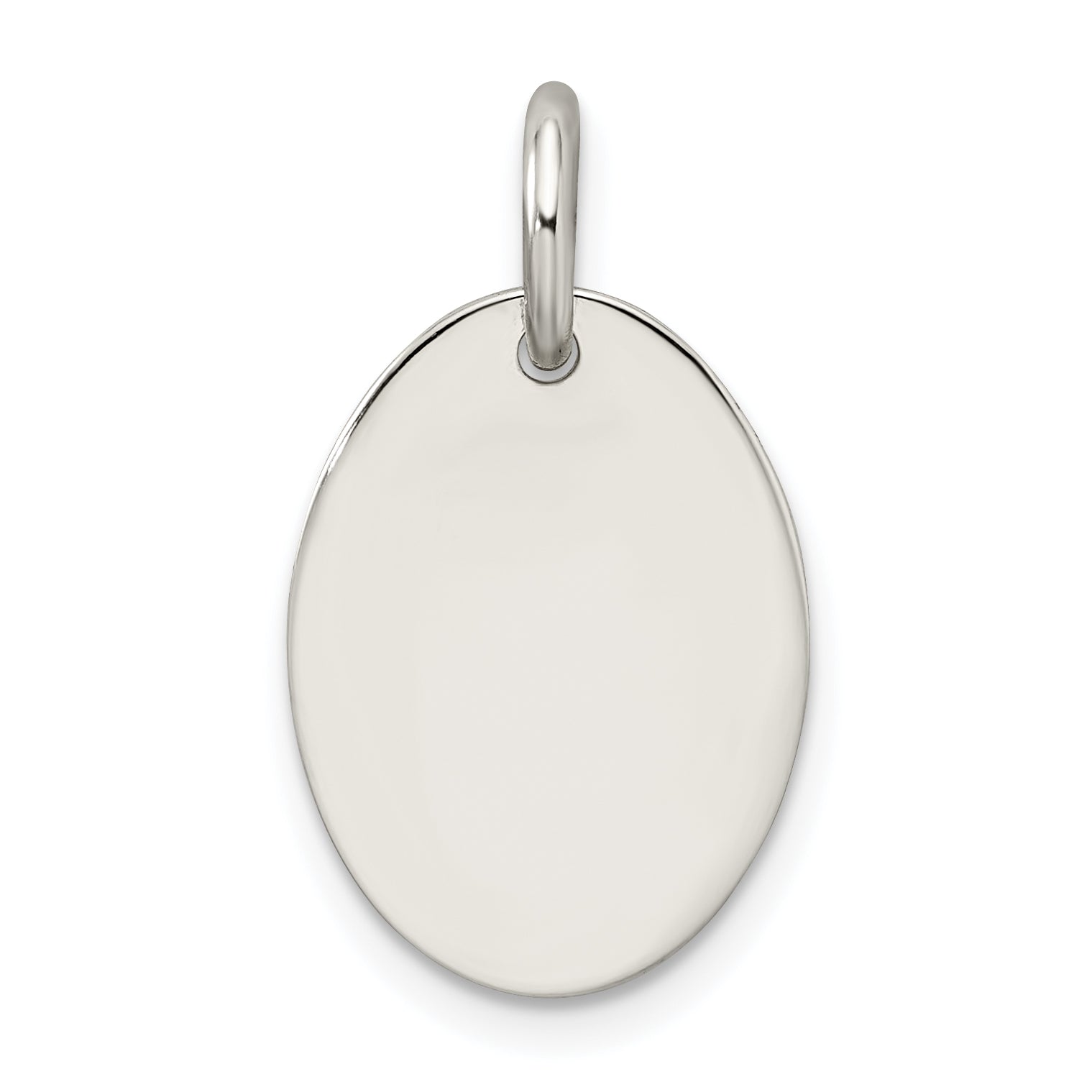 Sterling Silver Polished Enamel Faith Pendant