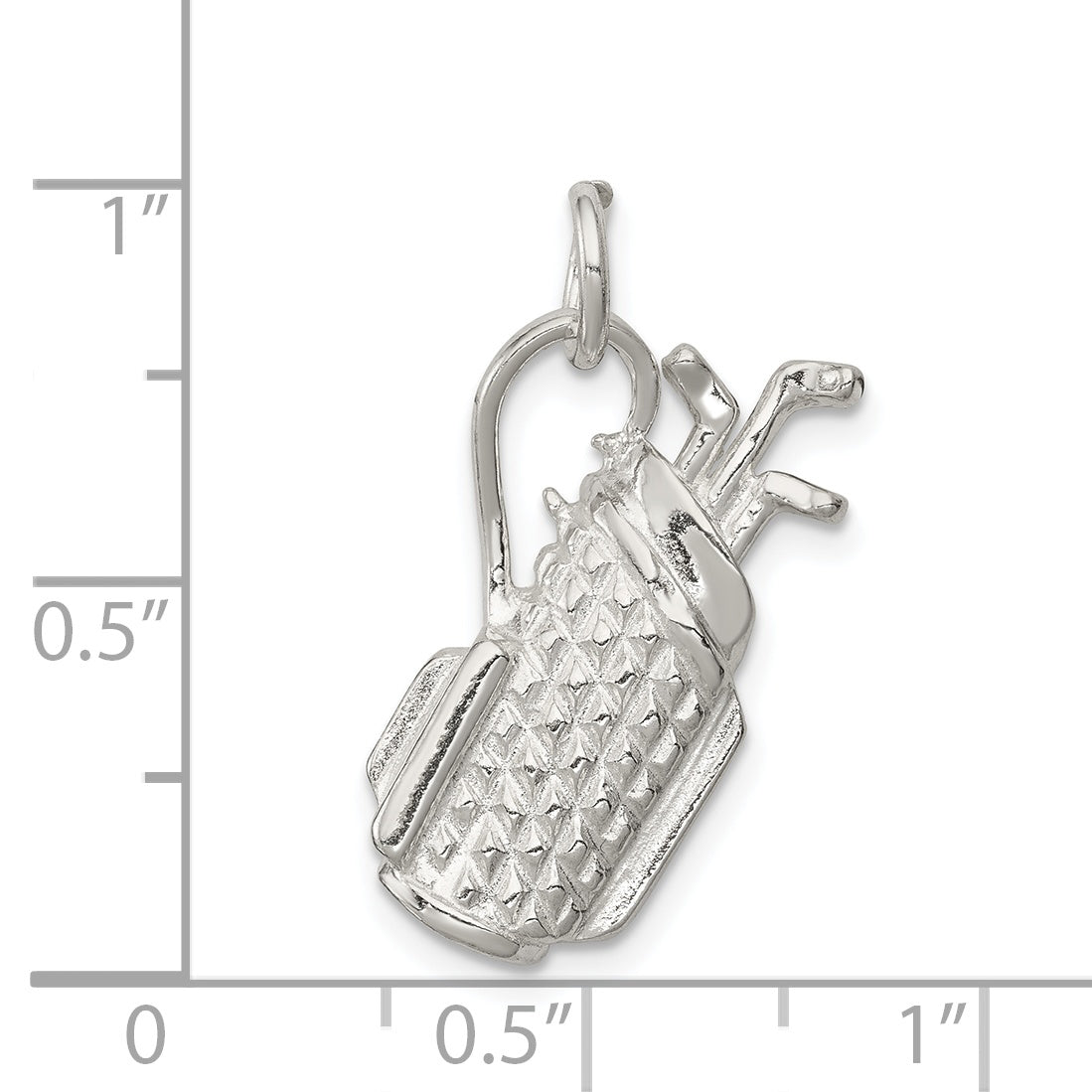 Sterling Silver Golf Bag Charm