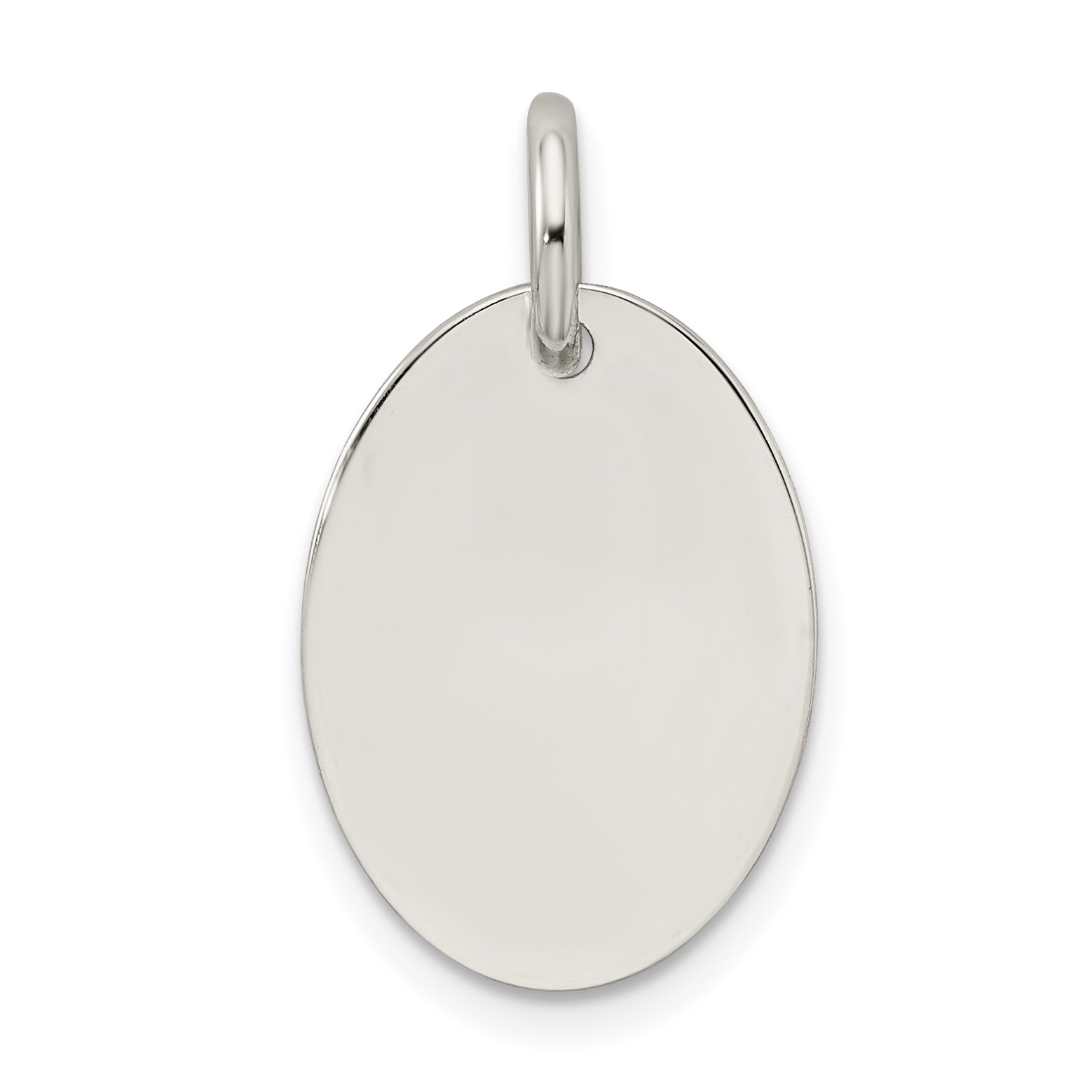 Sterling Silver Polished Enamel Hope Pendant