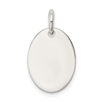 Sterling Silver Polished Enamel Joy Pendant