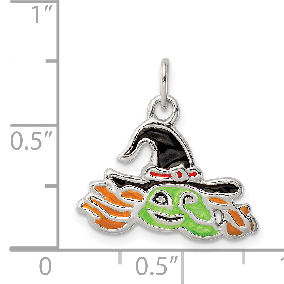 Sterling Silver Witch Charm