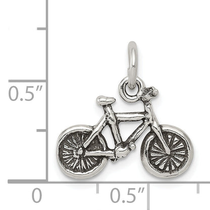 Sterling Silver Antiqued Bicycle Charm