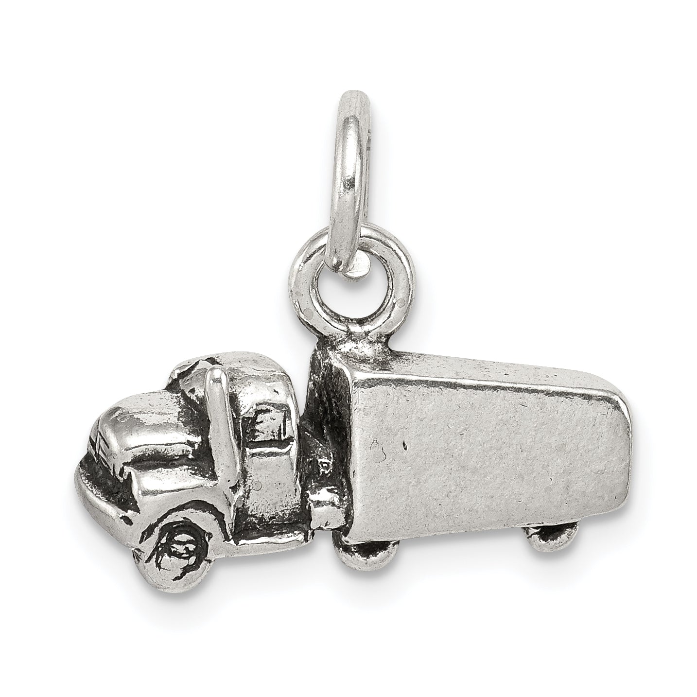 Sterling Silver Antiqued Truck Charm