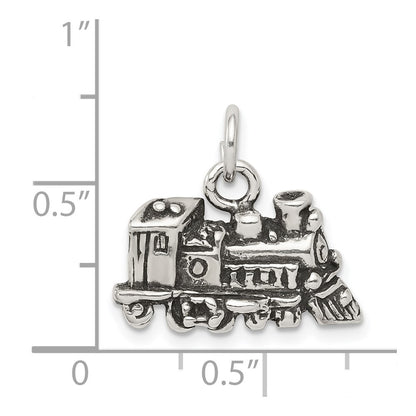 Sterling Silver Antiqued Train Charm