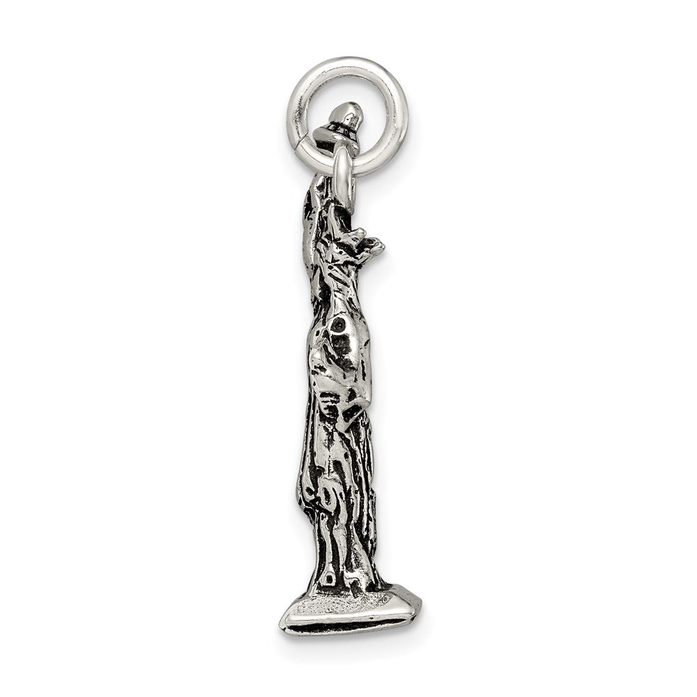 Sterling Silver Antiqued Statue Of Liberty Charm