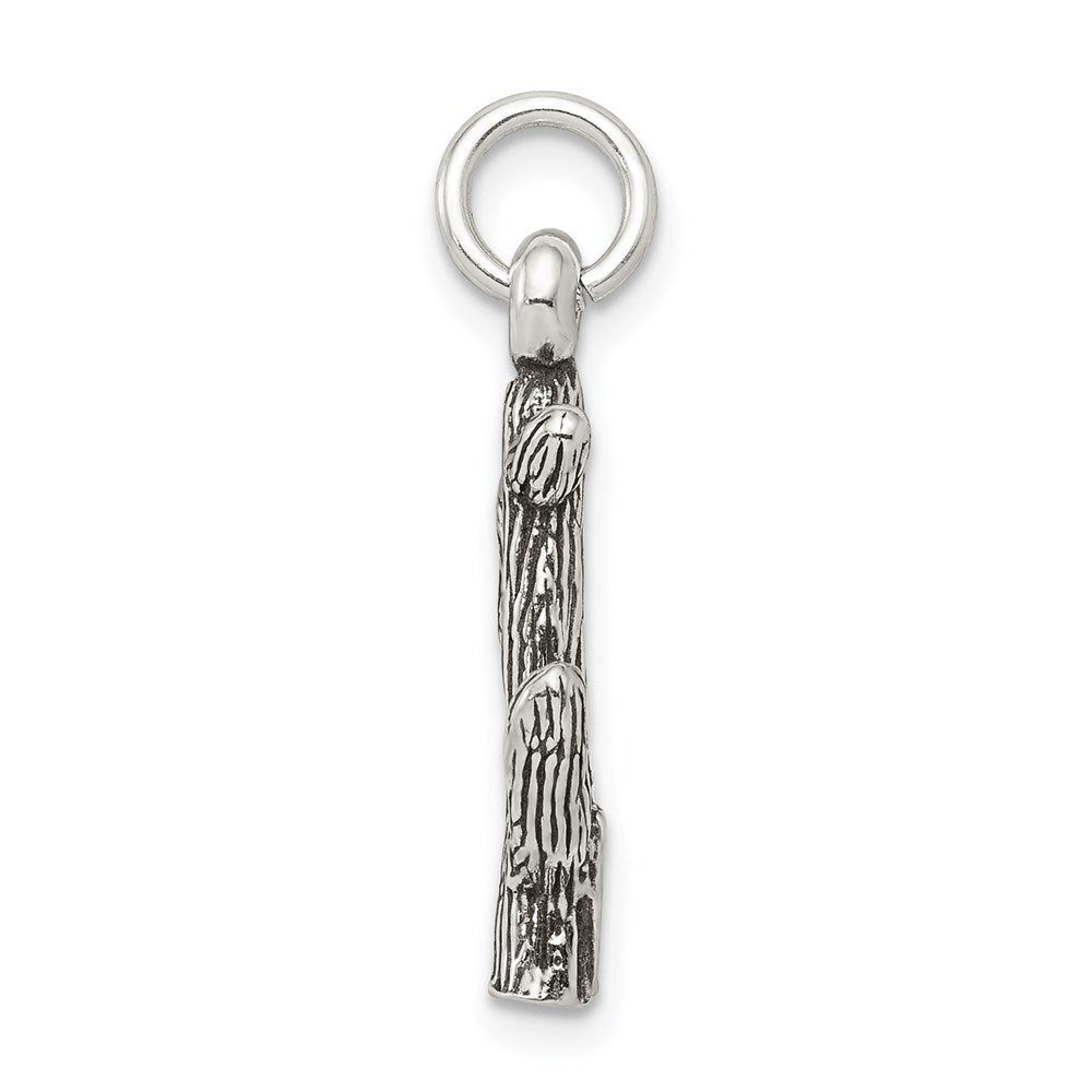 Sterling Silver Antiqued Cactus Charm