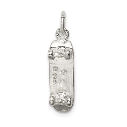 Sterling Silver Skateboard Charm