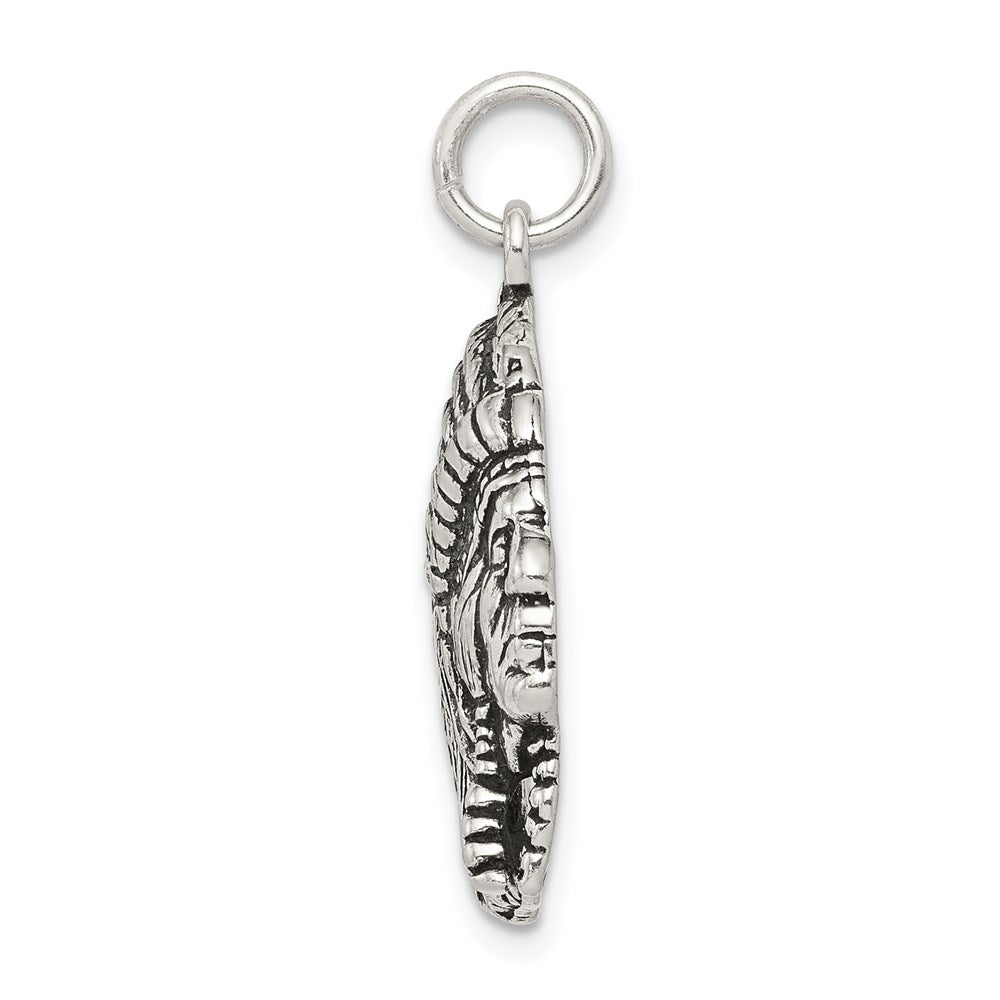 Sterling Silver Antiqued Man Charm
