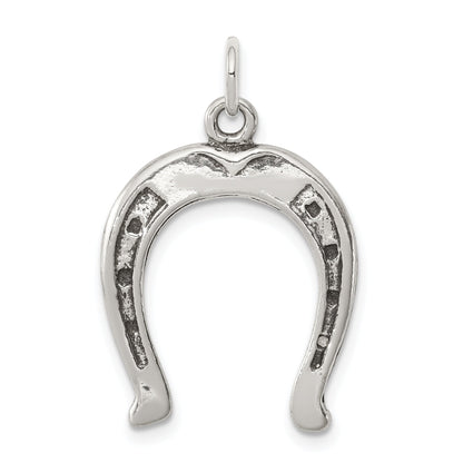 Sterling Silver Antiqued Horseshoe Charm