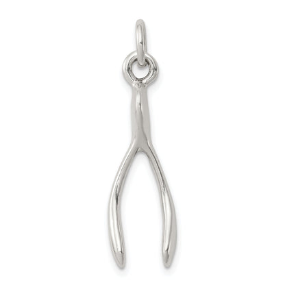 Sterling Silver Antiqued Wish Bone Charm