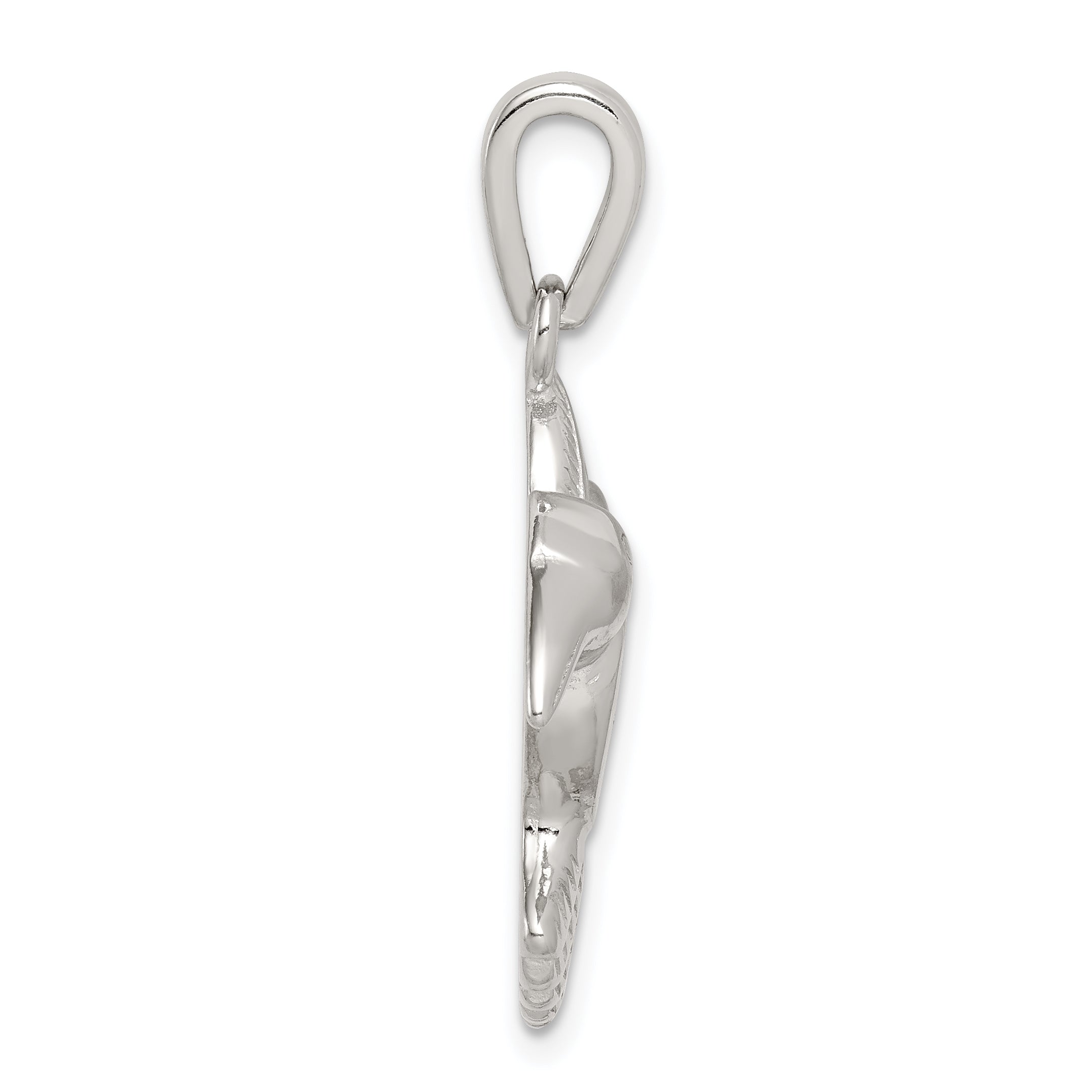 Sterling Silver Rhod Plated Creat Opal Inlay Hummingbird Pendant