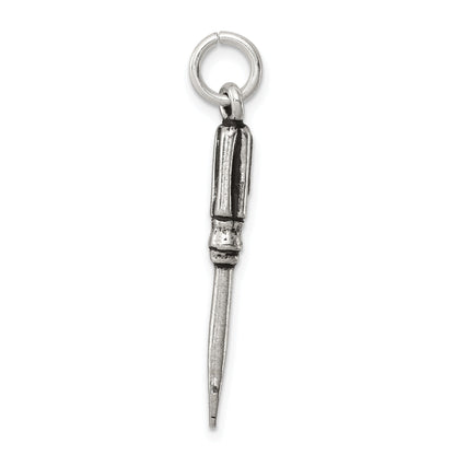 Sterling Silver Antiqued Screwdriver Charm