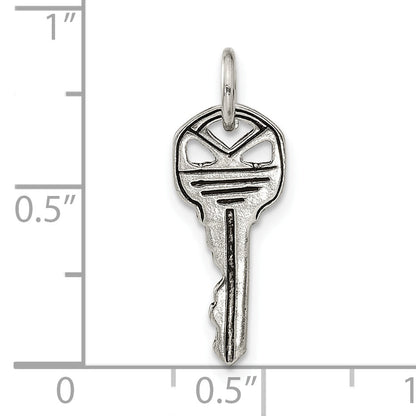 Sterling Silver Antiqued Key Charm
