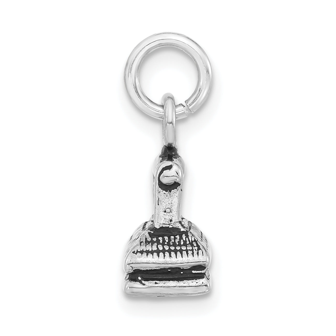 Sterling Silver 3-D Antiqued Clothing Iron Charm