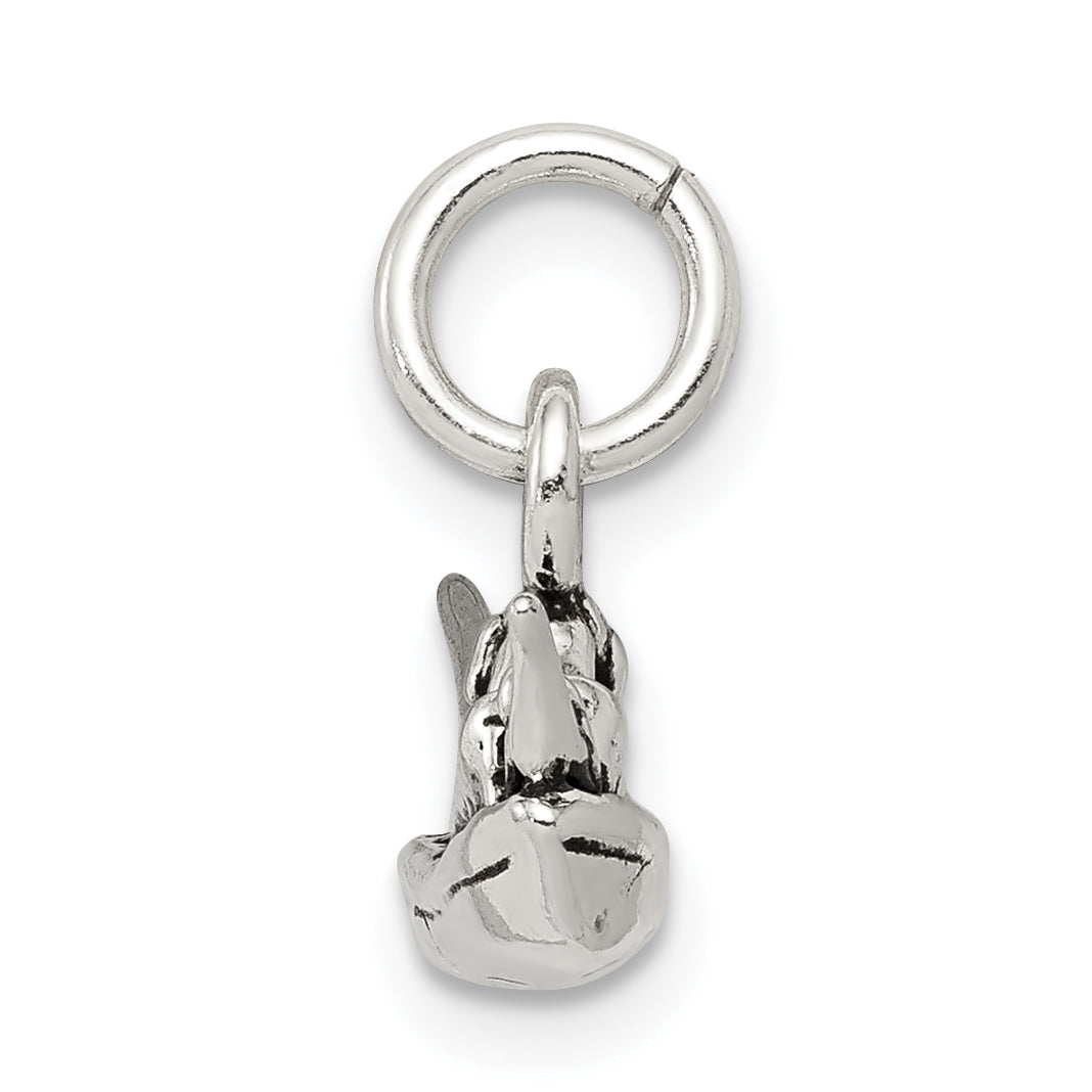 Sterling Silver Antiqued Boat Charm