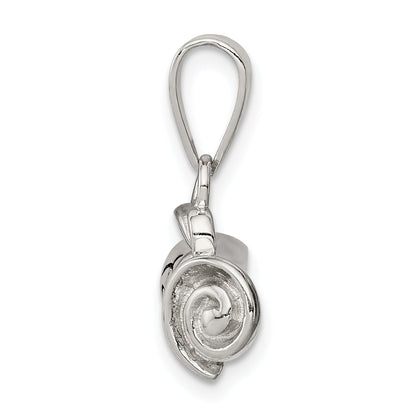 Sterling Silver Rhodium-Plated Rolled-Up Diploma Charm
