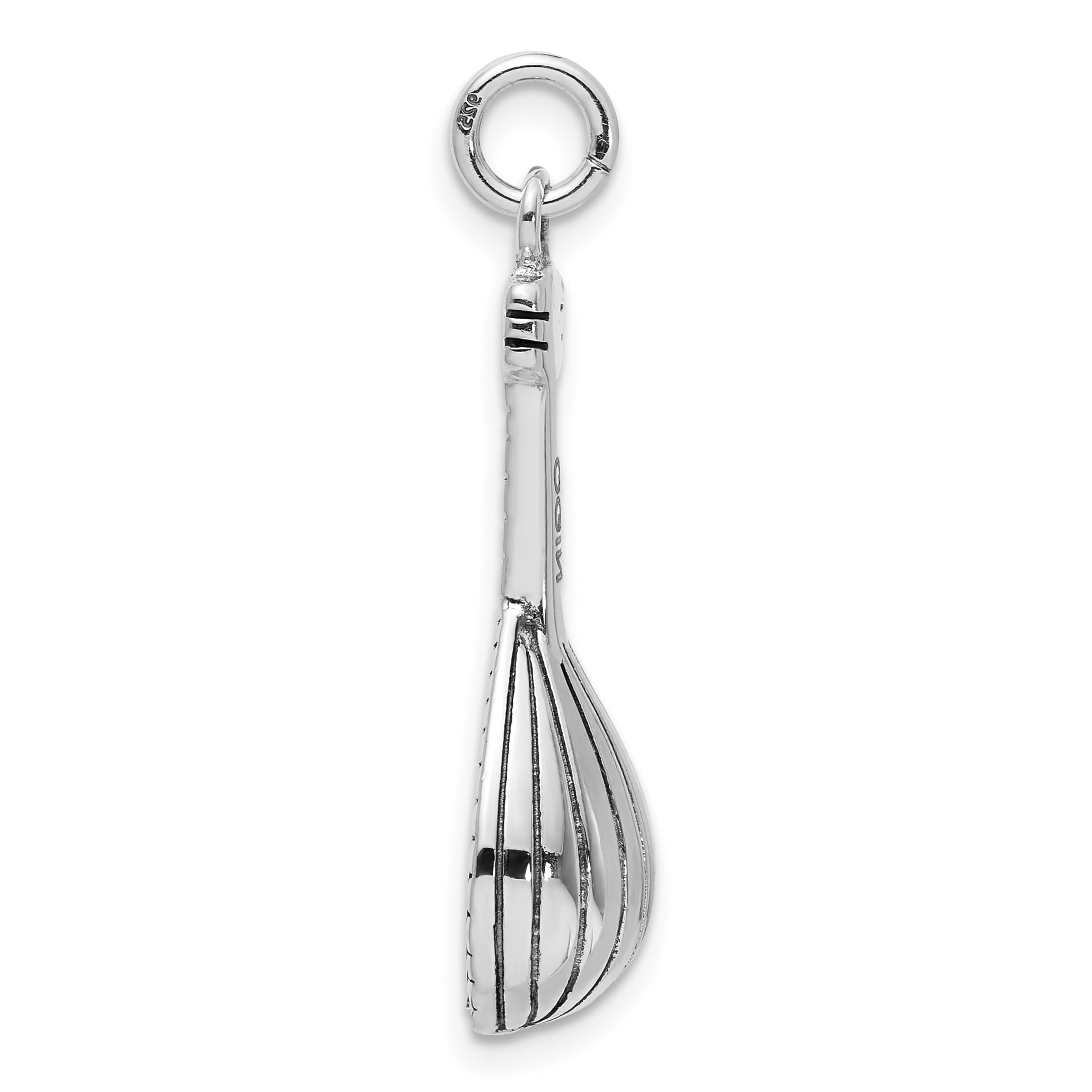 Sterling Silver Antiqued 3D Mandolin Charm