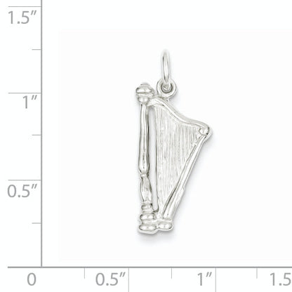 Sterling Silver Harp Charm