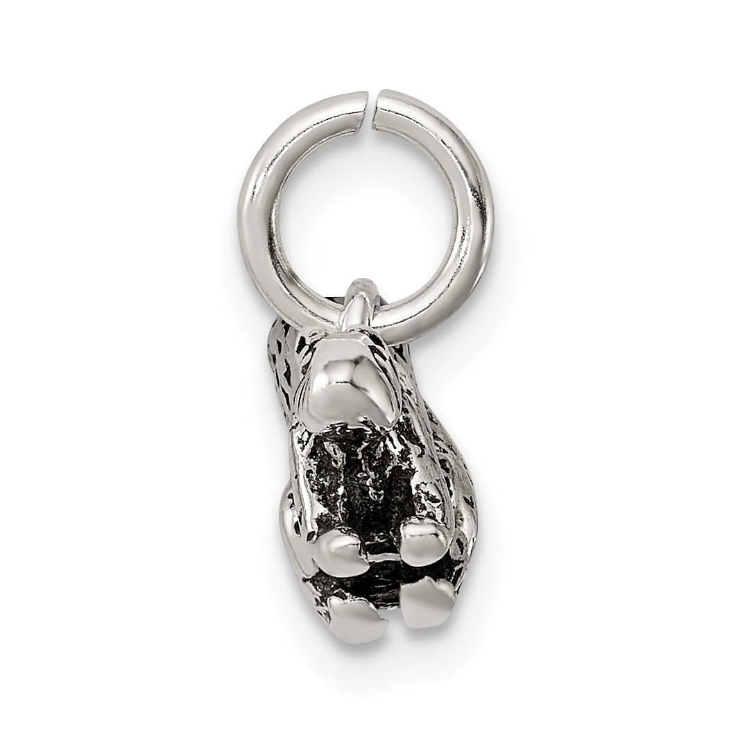 Sterling Silver Antiqued Squirrel Charm