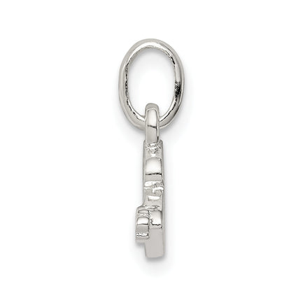 Sterling Silver Letter B With Enamel Pendant