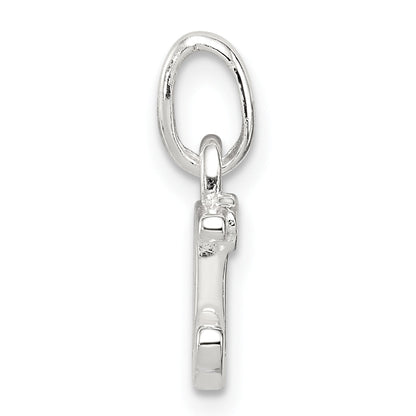 Sterling Silver Letter D With Enamel Pendant