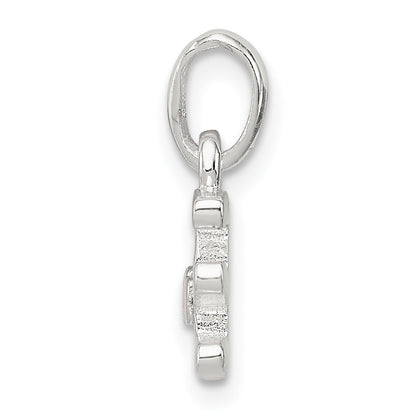 Sterling Silver Letter E With Enamel Pendant