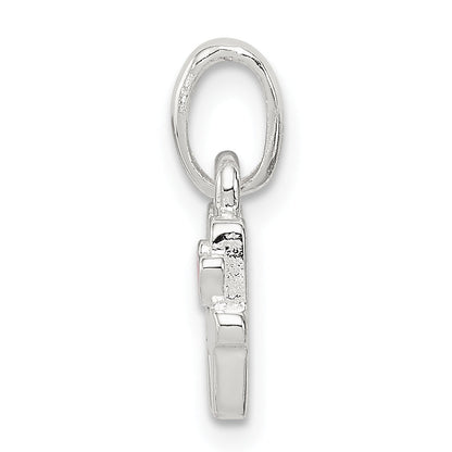 Sterling Silver Letter H With Enamel Pendant