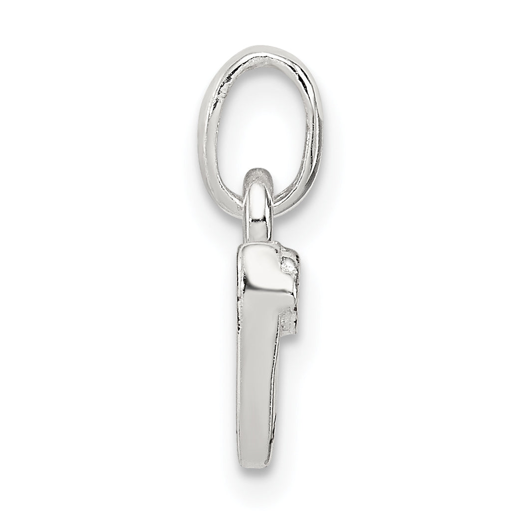 Sterling Silver Letter N With Enamel Pendant