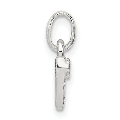 Sterling Silver Letter N With Enamel Pendant