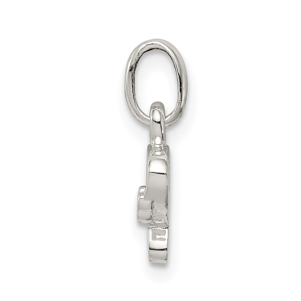 Sterling Silver Letter P With Enamel Pendant