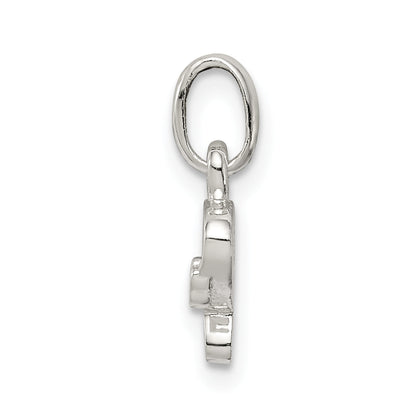 Sterling Silver Letter P With Enamel Pendant