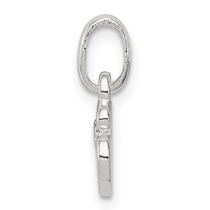 Sterling Silver Letter S With Enamel Pendant