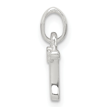 Sterling Silver Letter T With Enamel Pendant