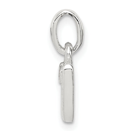 Sterling Silver Letter W With Enamel Pendant