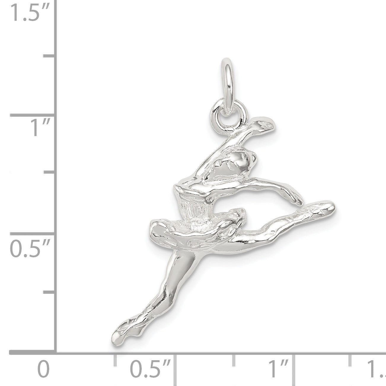 Sterling Silver Ballerina Charm