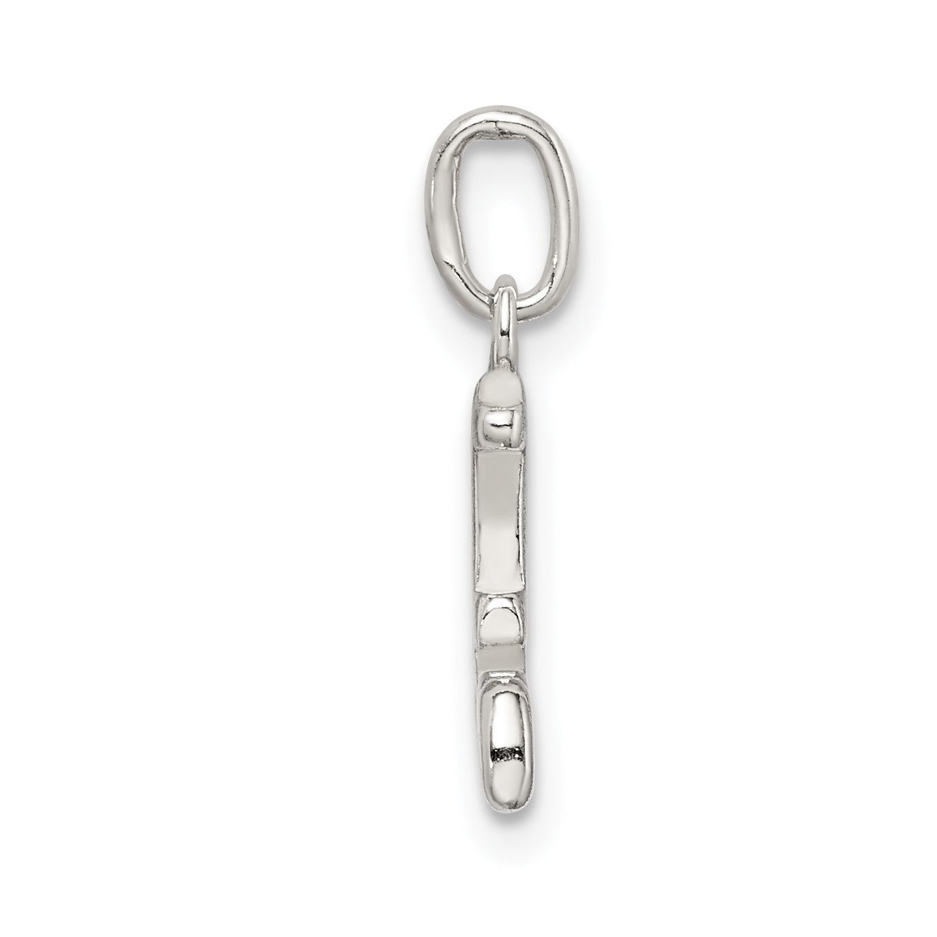 Sterling Silver Polished #1 Mom Charm