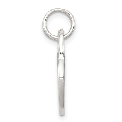 Sterling Silver Polished Mom Heart Charm
