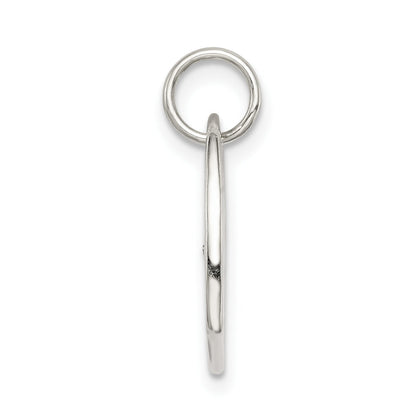 Sterling Silver Polished Love Cz Heart Charm