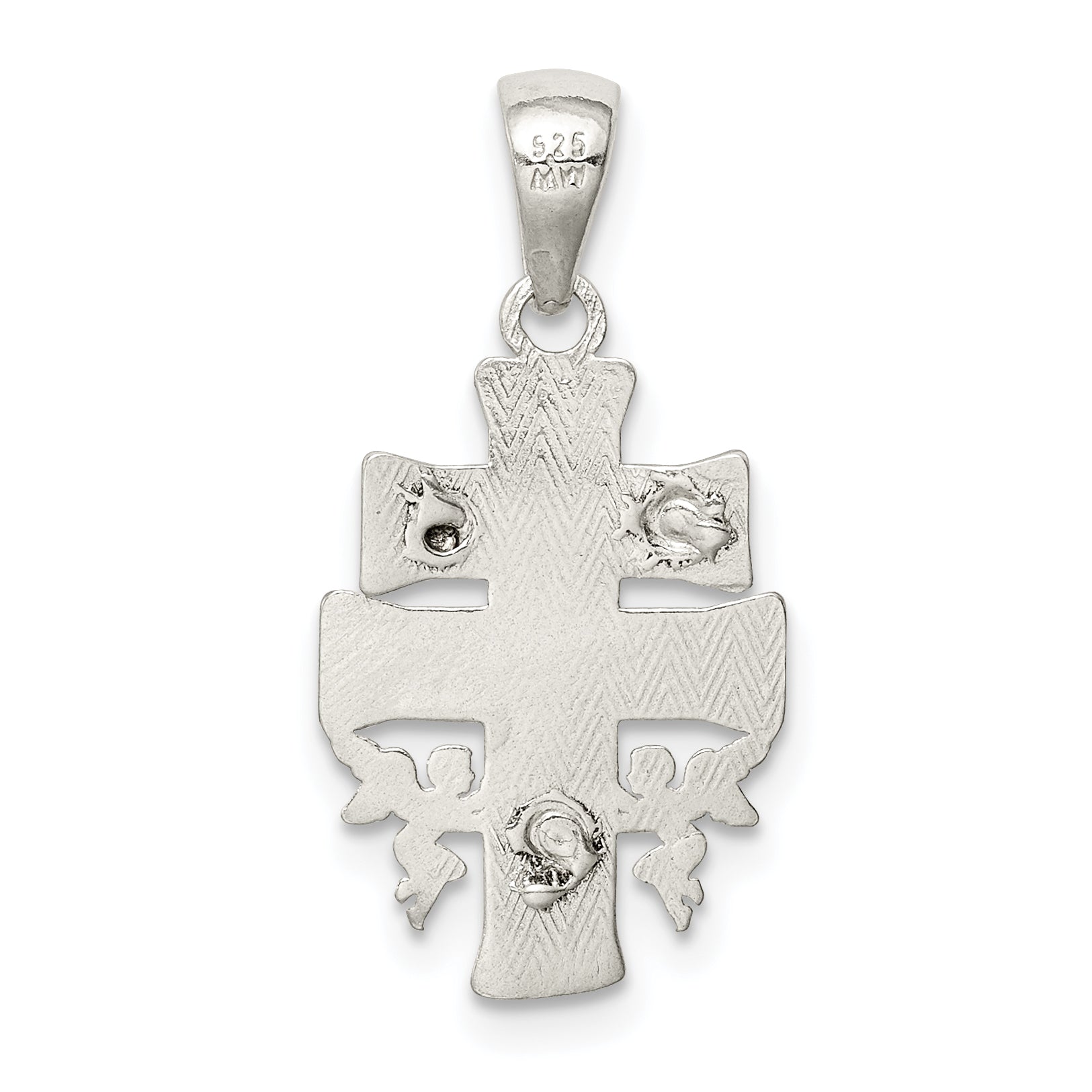 Sterling Silver Polished Mini Inri Crucifix Pendant
