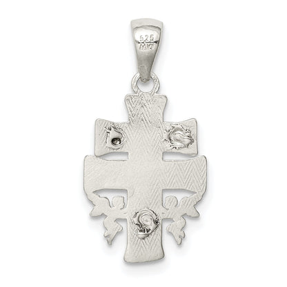 Sterling Silver Polished Mini Inri Crucifix Pendant