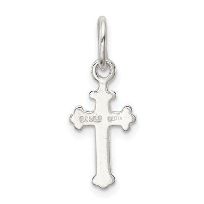 Sterling Silver Polished Cross Charm