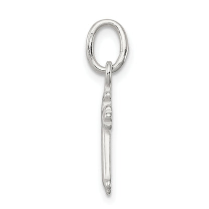 Sterling Silver Polished Cross Charm