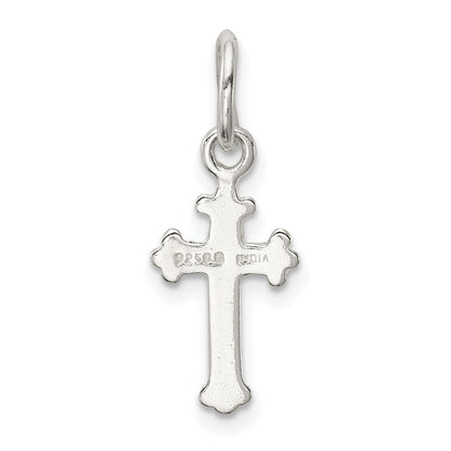 Sterling Silver Polished Cross Charm
