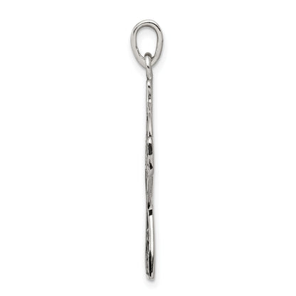 Sterling Silver Polished And Antiqued Celtic Cross Pendant