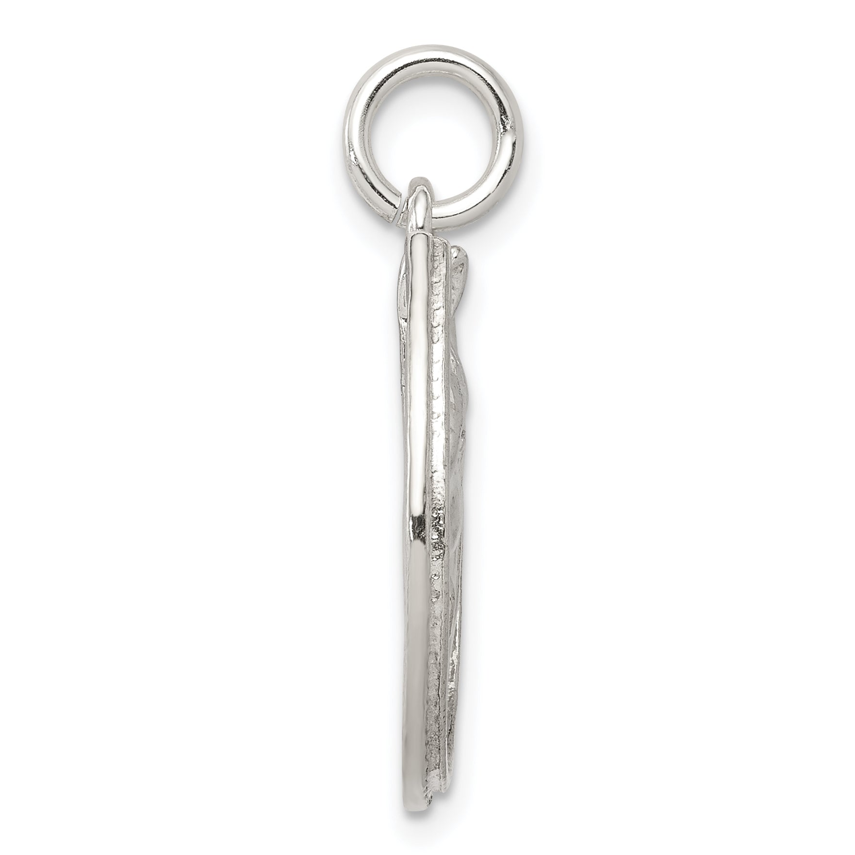 Sterling Silver Horseshoe With Horse Head Pendant