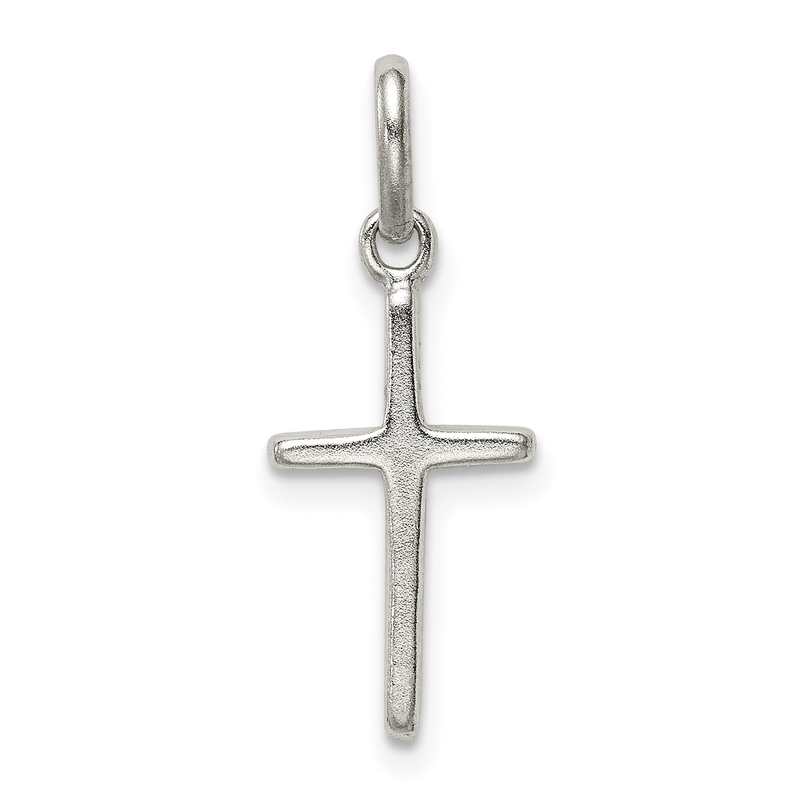 Sterling Silver Polished Cross Charm